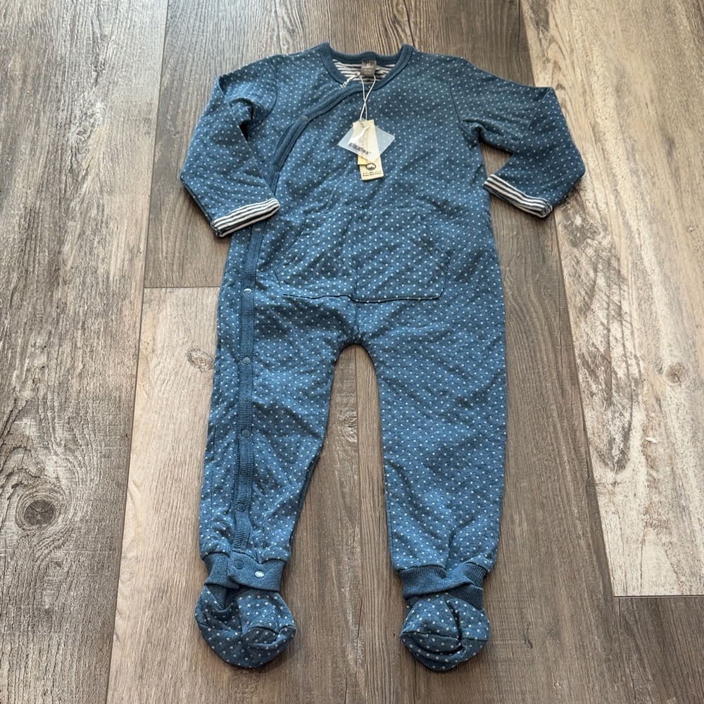 Giggles Blue Polka Dot Kids One Piece